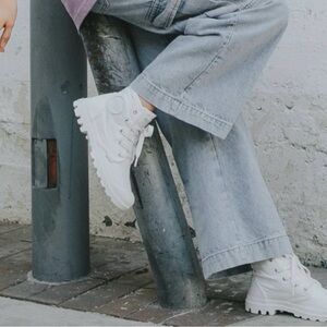 Palladium Women's Pampa High Top Star White Size 6.5 Hi Boot Brand New in Box